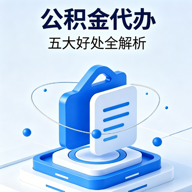 自贡公积金代办到底值不值？这5大好处让你少走弯路